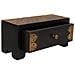 Baule Portagioie Legno Metallo Nero 20x8x8,5h Cm - Foto miniatura 3