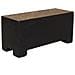 Baule Portagioie Legno Metallo Nero 20x8x8,5h Cm - Foto miniatura 4