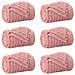 Coperte da Pile 6 pcs Rosa 150 x 130 cm Panno - Foto miniatura 1