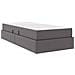Letto con contenitore e materasso 2 pcs Grigio Pelle - Foto miniatura 5