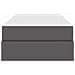 Letto con contenitore e materasso 2 pcs Grigio Pelle - Foto miniatura 7