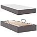 Letto con contenitore e materasso 2 pcs Grigio Pelle - Foto miniatura 8