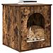 Casa per Gatti Rovere fumé 53 x 52 x 62 cm Legno multistrato - Foto miniatura 3