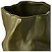 Vaso In Ceramica Verde Oliva Con Forma Organica Scultorea Ø15x25,5 Cm - Foto miniatura 2