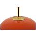 Lampada Da Tavolo Oldy In Ferro Dorato Con Diffusore In Vetro Arancione - Foto miniatura 4