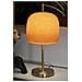 Lampada Da Tavolo Oldy In Ferro Dorato Con Diffusore In Vetro Arancione - Foto miniatura 6