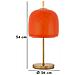 Lampada Da Tavolo Oldy In Ferro Dorato Con Diffusore In Vetro Arancione - Foto miniatura 7