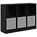 Credenza con cassetto Rovere Nero 88,5 x 27,5 x 63,5 cm - Foto miniatura 1