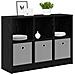 Credenza con cassetto Rovere Nero 88,5 x 27,5 x 63,5 cm - Foto miniatura 3