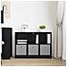 Credenza con cassetto Rovere Nero 88,5 x 27,5 x 63,5 cm - Foto miniatura 4