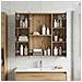 Mobiletto per specchio da bagno Rovere Artigianale - Foto miniatura 4