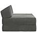 Divano Letto Pieghevole Grigio Scuro 60 x 70 x 41 cm Tessuto - Foto miniatura 4