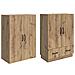 Set di armadi 2 pcs Rovere Artigianale Legno ingegnerizzato - Foto miniatura 3