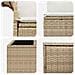 Set di divani 6 pz 4-Numero di posti Beige e Bianco Crema - Foto miniatura 3