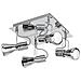 Lampadario cromo Cadillac con 4 lampadine E14 non incluse - Foto miniatura 1