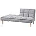 Divano Letto Moderno In Tessuto Grigio Chiaro Siljan - Foto miniatura 27