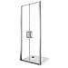 Porta Doccia A Saloon Apertura Battente Vetro 6 Mm Cromo Anti-calcare (112-116 H. 190)  - Foto miniatura 1