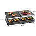 Raclette E Griglia 8 Persone Piastre In Alluminio Ghisa Pietra Ollare 1400w Rg 2279 Cb - Foto miniatura 8