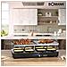 Raclette E Griglia 8 Persone Piastre In Alluminio Ghisa Pietra Ollare 1400w Rg 2279 Cb - Foto miniatura 6