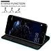 Custodia Compatibile Con Huawei P10 Plus In Turchese Petrolio - Coperchio Protettiva Con Chiusura Magnetica, Funzione Stand E Tasca Per Le Carte - Foto miniatura 6