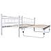 Giroletto Bianco In Acciaio 180x200/90x200 Cm - Foto miniatura 2