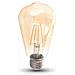 V-tac Pro Vt-276 Lampadina Led Filamento Chip Samsung 6w E27 St64 Vetro Ambra Bianco Caldo 2200k - Sku 290 - Foto miniatura 1