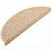 Tappeti Adesivi Scale Aspetto Sisal 15pz 56x17x3cm Beige Chiaro - Foto miniatura 2