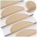 Tappeti Adesivi Scale Aspetto Sisal 15pz 56x17x3cm Beige Chiaro - Foto miniatura 1