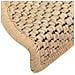 Tappeti Adesivi Scale Aspetto Sisal 15pz 56x17x3cm Beige Chiaro - Foto miniatura 5