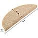Tappeti Adesivi Scale Aspetto Sisal 15pz 56x17x3cm Beige Chiaro - Foto miniatura 6