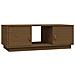 Tavolino Da Salotto Miele 100x50x35 Cm Legno Massello Di Pino - Foto miniatura 2