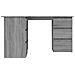 Scrivania Angolo Grigio Sonoma 145x100x76 cm Legno Multistrato - Foto miniatura 2