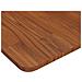 Piano Tavolo Quadrato Marrone Scuro 60x60x1,5cm Rovere Trattato - Foto miniatura 3