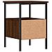 Comodino Rovere Marrone 34x35,5x50 Cm In Legno Multistrato - Foto miniatura 2