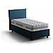 Letto Singolo Cassiopea, Letto Contenitore Con Rivestimento In Tessuto, 100% Made In Italy, Apertura Frontale, Adatto Per Materasso Cm 80x200, Blu - Foto miniatura 3
