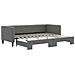 Divano Letto Con Letto Estraibile Grigio Scuro 80x200 Tessuto - Foto miniatura 2