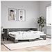 Divano Letto Con Letto Estraibile Grigio Scuro 80x200 Tessuto - Foto miniatura 1