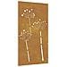 Decorazione Muro Da Giardino 105x55 Cm Fiore In Acciaio Corten - Foto miniatura 2