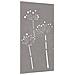 Decorazione Muro Da Giardino 105x55 Cm Fiore In Acciaio Corten - Foto miniatura 3