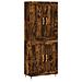 Credenza Rovere Fumo 69,5x34x180 Cm In Legno Multistrato - Foto miniatura 2