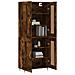 Credenza Rovere Fumo 69,5x34x180 Cm In Legno Multistrato - Foto miniatura 3