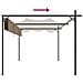 Pergola Con Tetto Retrattile Tortora 395x292x230 Cm - Foto miniatura 3