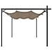Pergola Con Tetto Retrattile Tortora 395x292x230 Cm - Foto miniatura 5