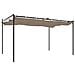 Pergola Con Tetto Retrattile Tortora 395x292x230 Cm - Foto miniatura 6