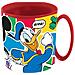Disney Tazza Rossa Per Bambini In Plastica Mickey Mouse Topolino Da 350 Ml Adatta Al Microonde - Foto miniatura 1