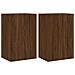 Mobili Tv Muro 2 Pz Rovere Marrone 40,5x30x60 Legno Multistrato - Foto miniatura 2