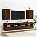 Mobili Tv Muro 2 Pz Rovere Marrone 40,5x30x60 Legno Multistrato - Foto miniatura 3