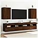 Mobili Tv Muro 2 Pz Rovere Marrone 40,5x30x60 Legno Multistrato - Foto miniatura 1