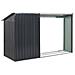Capanno Per Gli Attrezzi Aosta 270 Cm 105 Cm Nero - Foto miniatura 4