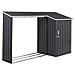 Capanno Per Gli Attrezzi Aosta 270 Cm 105 Cm Nero - Foto miniatura 6